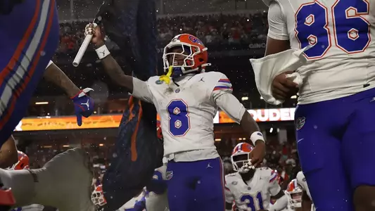 during the Gators' game against the Hurricanes on Saturday, September 20, 2025 at Hard Rock Stadium in Miami Gardens, Fla. / UAA Communications photo by Madilyn Gemme