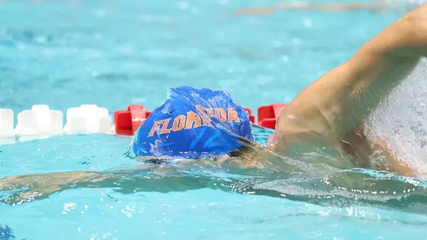 during the Gators' meet at SEC Championships Day 1 on Monday, February 17, 2025 at the Gabrielsen Natatorium in Athens, GA / UAA Communications photo by Bryce Mitchell