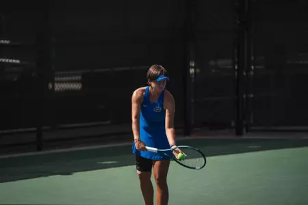 Valery Gynina in consolation rounds at the 2025 ITA All-Americans