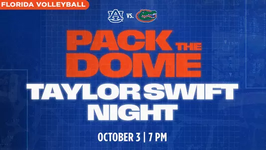 Pack the Dome Volleyball promotional header