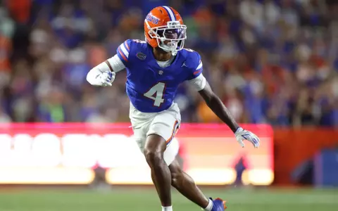 during the Gators' game against the LIU Sharks on Saturday, August 30, 2025 at Ben Hill Griffin Stadium in Gainesville, Fla. / UAA Communications photo by Maddie Washburn