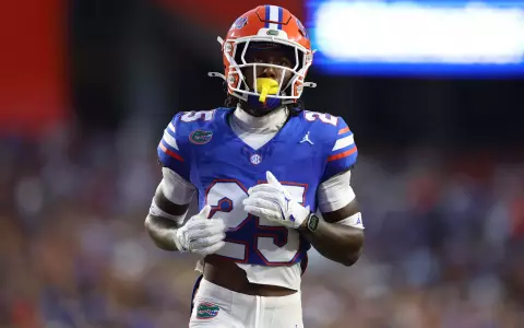 during the Gators' game against the LIU Sharks on Saturday, August 30, 2025 at Ben Hill Griffin Stadium in Gainesville, Fla. / UAA Communications photo by Jordan Perez