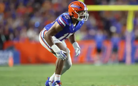 during the Gators' game against the LIU Sharks on Saturday, August 30, 2025 at Ben Hill Griffin Stadium in Gainesville, Fla. / UAA Communications photo by Maddie Washburn