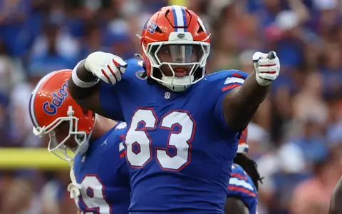 during the Gators' game against the Bulls on Saturday, September 6, 2025 at Ben Hill Griffin Stadium in Gainesville, Fla. / UAA Communications photo by Madilyn Gemme