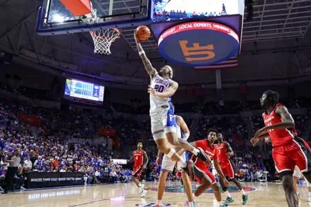 during the Gators' game against the Georgia Bulldogs on Tuesday, January 6, 2026 at Exactech Arena at the Stephen C. O'Connell Center in Gainesville, FL / UAA Communications photo by Hannah White