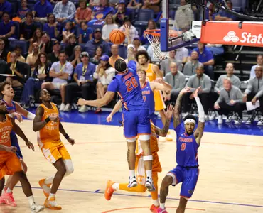 during the Gators' game against the Tennessee Volunteers on Saturday, January 10, 2026 at Exactech Arena at the Stephen C. O'Connell Center in Gainesville, FL / UAA Communications photo by Maddie Washburn