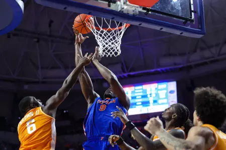 during the Gators' game against the Tennessee Volunteers on Saturday, January 10, 2026 at Exactech Arena at the Stephen C. O'Connell Center in Gainesville, FL / UAA Communications photo by Hannah White