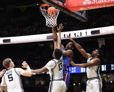 during the Gators' game against the Vanderbilt Commodores on Saturday, January 17, 2026 at Exactech Arena at the Stephen C. O'Connell Center in Gainesville, FL / UAA Communications photo by Maddie Washburn