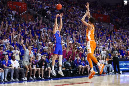 during the Gators' game against the Tennessee Volunteers on Saturday, January 10, 2026 at Exactech Arena at the Stephen C. O'Connell Center in Gainesville, FL / UAA Communications photo by Hannah White
