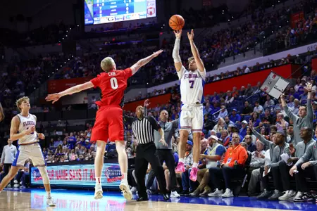 during the Gators' game against the Georgia Bulldogs on Tuesday, January 6, 2026 at Exactech Arena at the Stephen C. O'Connell Center in Gainesville, FL / UAA Communications photo by Hannah White