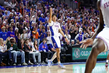 during the Gators' game against the Georgia Bulldogs on Tuesday, January 6, 2026 at Exactech Arena at the Stephen C. O'Connell Center in Gainesville, FL / UAA Communications photo by Hannah White