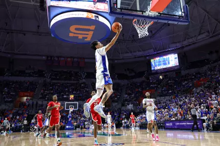during the Gators' game against the Georgia Bulldogs on Tuesday, January 6, 2026 at Exactech Arena at the Stephen C. O'Connell Center in Gainesville, FL / UAA Communications photo by Hannah White