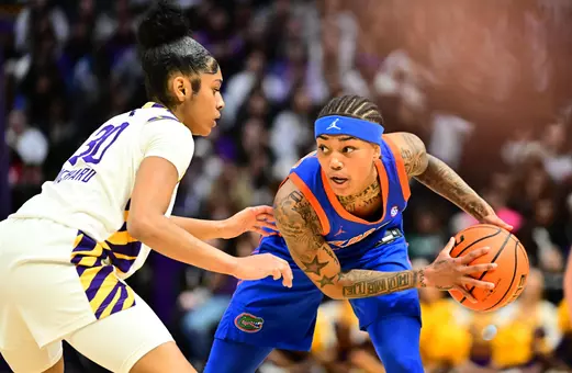 Liv McGill looks inside against No. 6/6 LSU