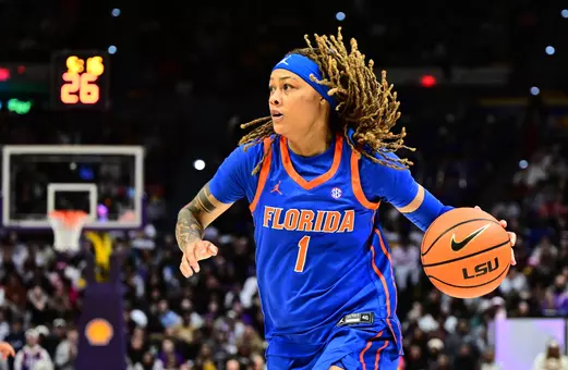 Jade Weathersby drives against No. 6/6 LSU