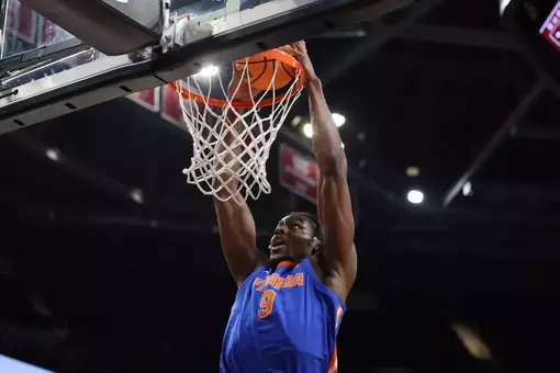 during the Gators' game against the South Carolina Gamecocks on Wednesday, January 28, 2026 at Colonial Life Arena in Columbia, S.C. / UAA Communications photo by Maddie Washburn