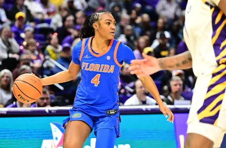 KN'isha Godfrey looks inside against LSU