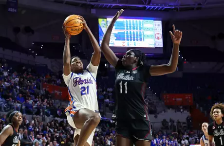 Gift Ezekiel driving against No. 3 South Carolina