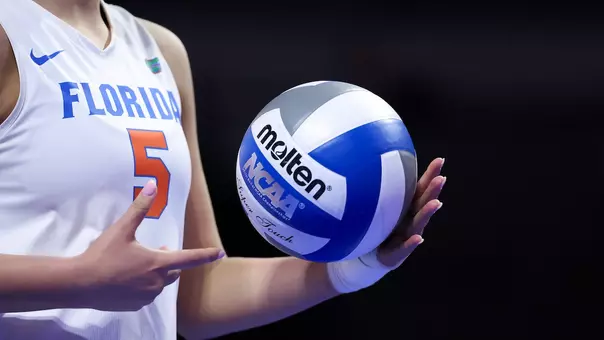 during the Gators' match against the Miami Hurricanes on Wednesday, September 9, 2026 at Exactech Arena at the Stephen C. O'Connell Center in Gainesville, Fla. / UAA Communications photo by Hannah White