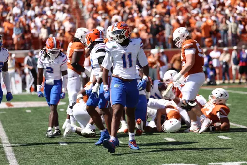 LJ McCray following a stop against Texas