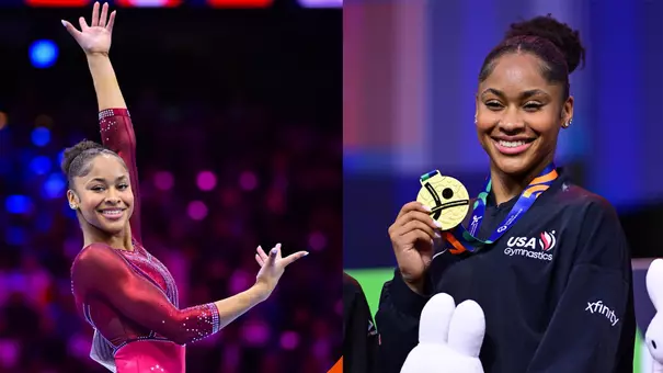 Skye Blakely won World Championships all-around gold in Rotterdam, Netherlands 261023