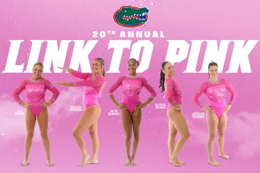 Gators Link to Pink 2026 poster