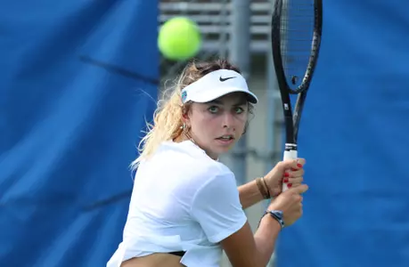 Lucie Pawlak eyes the ball during fall practice
