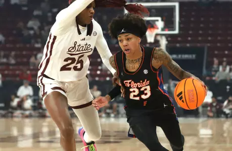 Liv McGill drives against Mississsippi State