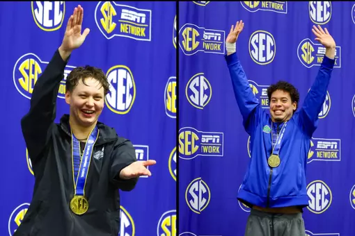 Anita Bottazzo and Jesus Gonzalez SEC Champions - Day three