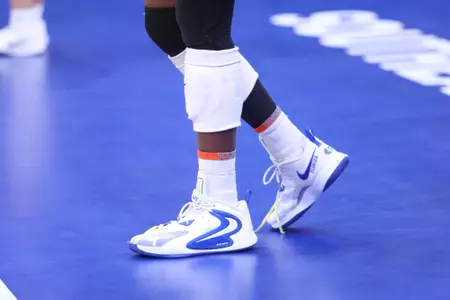 during the Gators' match against the Crimson Tide on Saturday, November 22, 2025 at Enmarket Arena in Savannah, GA / UAA Communications photo by Rachel Rusch