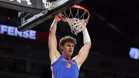 during the Gators' game against the South Carolina Gamecocks on Wednesday, January 28, 2026 at Colonial Life Arena in Columbia, S.C. / UAA Communications photo by Maddie Washburn