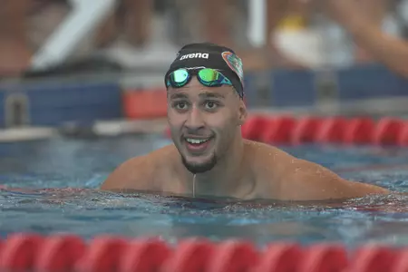 during the Gators' meet against the Seminoles on Friday, January 30, 2026 at Florida Aquatics Swimming and Training in Ocala, FL / UAA Communications photo by Audrey Djuricich