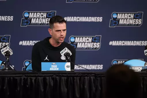 Todd Golden at NCAA press conference