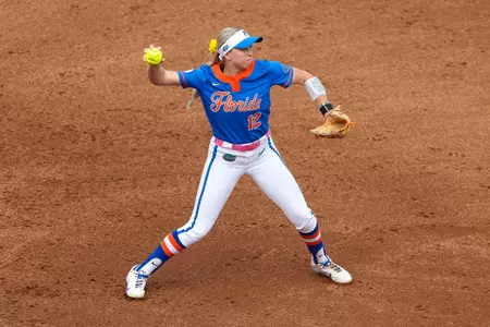Kendall Grover fielding a ball during a game