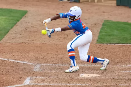Townsen Thomas during the Gators' game against FIU on Saturday, February 14, 2026 at Katie Seashole Pressly Softball Stadium in Gainesville, FL / UAA Communications photo by Hannah White