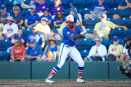 Townsen Thomas during the Gators' game against Longwood on Saturday, February 21, 2026 at Katie Seashole Pressly Softball Stadium in Gainesville, FL / UAA Communications photo by Hannah White