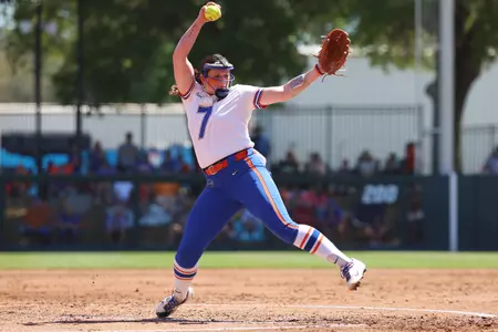 Keagan Rothrock pitches against Tennessee