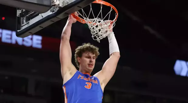 during the Gators' game against the South Carolina Gamecocks on Wednesday, January 28, 2026 at Colonial Life Arena in Columbia, S.C. / UAA Communications photo by Maddie Washburn