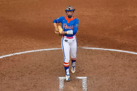 during the Gators' game against FIU on Saturday, February 14, 2026 at Katie Seashole Pressly Softball Stadium in Gainesville, FL / UAA Communications photo by Hannah White