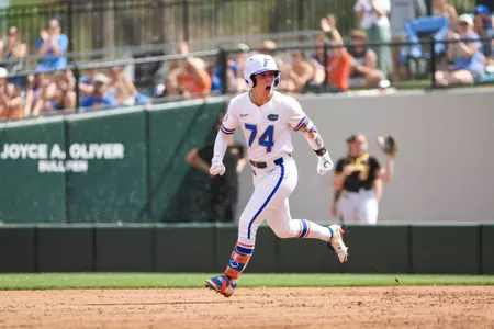 during the Gators' game against the Missouri Tigers on Saturday, March 7, 2026 at Katie Seashole Pressly Softball Stadium in Gainesville, FL / UAA Communications photo by Hannah White