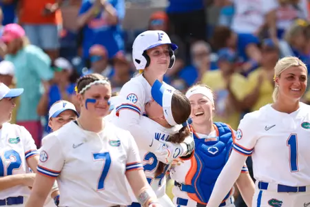during the Gators' game against the Missouri Tigers on Saturday, March 7, 2026 at Katie Seashole Pressly Softball Stadium in Gainesville, FL / UAA Communications photo by Hannah White