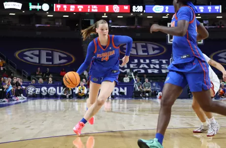 Catarina Piatti drive against Oklahoma in the Second Round of the SEC Tournament
