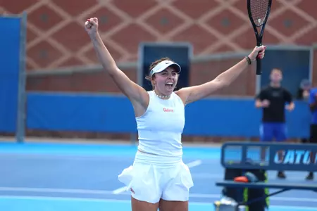 Lucie pawlak celebrates against Vanderbilt