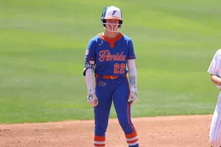 Cassidy McLellan smiling against South Carolina