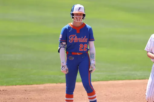 Cassidy McLellan smiling against South Carolina