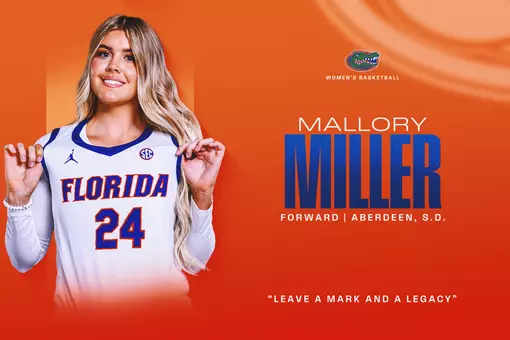 Welcome graphic for Women's Basketball signee Mallory Miller