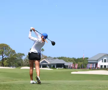 Florida Gators women's golf in the first round of SEC Championships on Friday, April 17, 2026 at the Pelican Golf Course in Gainesville, FL / UAA Communications photo by Maddie Washburn