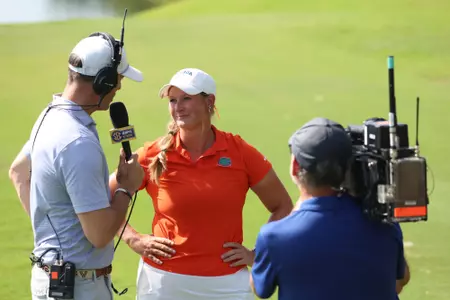 Florida Gators women's golf SEC Championship in the semifinals of match play against on Monday, April 20, 2026 at the Pelican Golf Course in Gainesville, FL / UAA Communications photo by Maddie Washburn