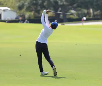 Florida Gators women's golf in the first round of SEC Championships on Friday, April 17, 2026 at the Pelican Golf Course in Gainesville, FL / UAA Communications photo by Maddie Washburn