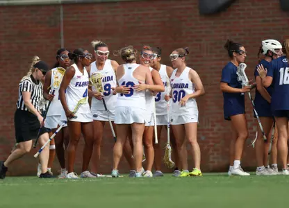 Gators Celebrate goal against UC Davis in Big 12 Tournament Semifinals