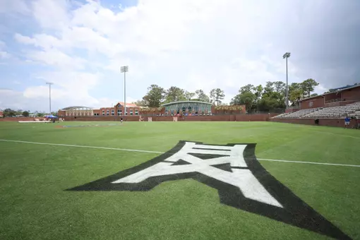 Big 12 Logo on field at Donald R. Dizney Stadium